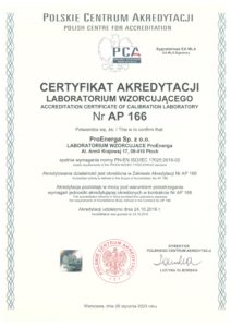 Certyfikat Akredytacji